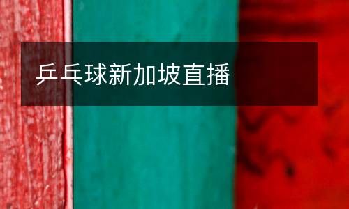 乒乓球新加坡直播