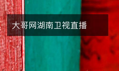 大哥網(wǎng)湖南衛(wèi)視直播