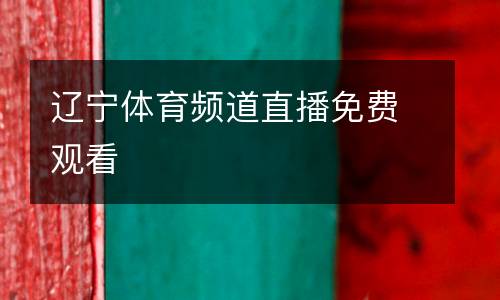 遼寧體育頻道直播免費(fèi)觀看