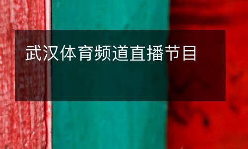 武漢體育頻道直播節(jié)目