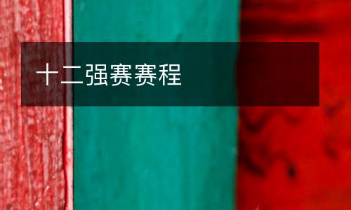 十二強(qiáng)賽賽程