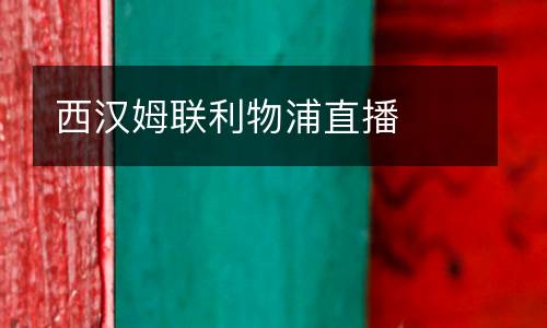 西漢姆聯(lián)利物浦直播